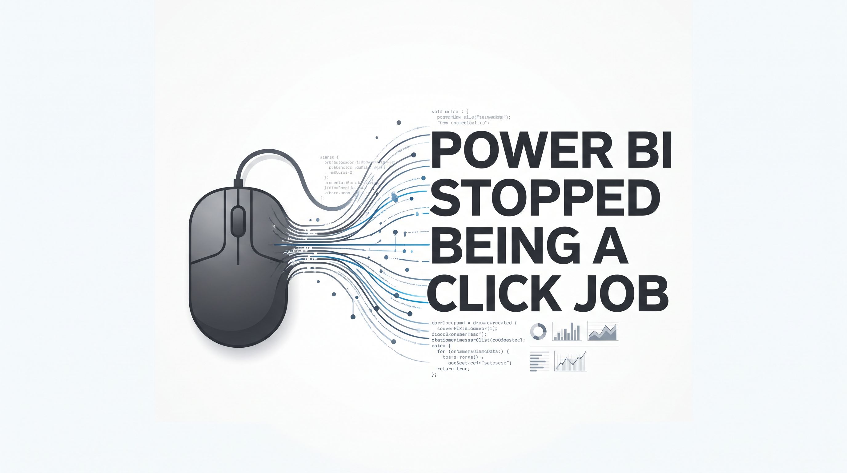 Power BI Stopped Being a Click Job.